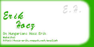 erik hocz business card